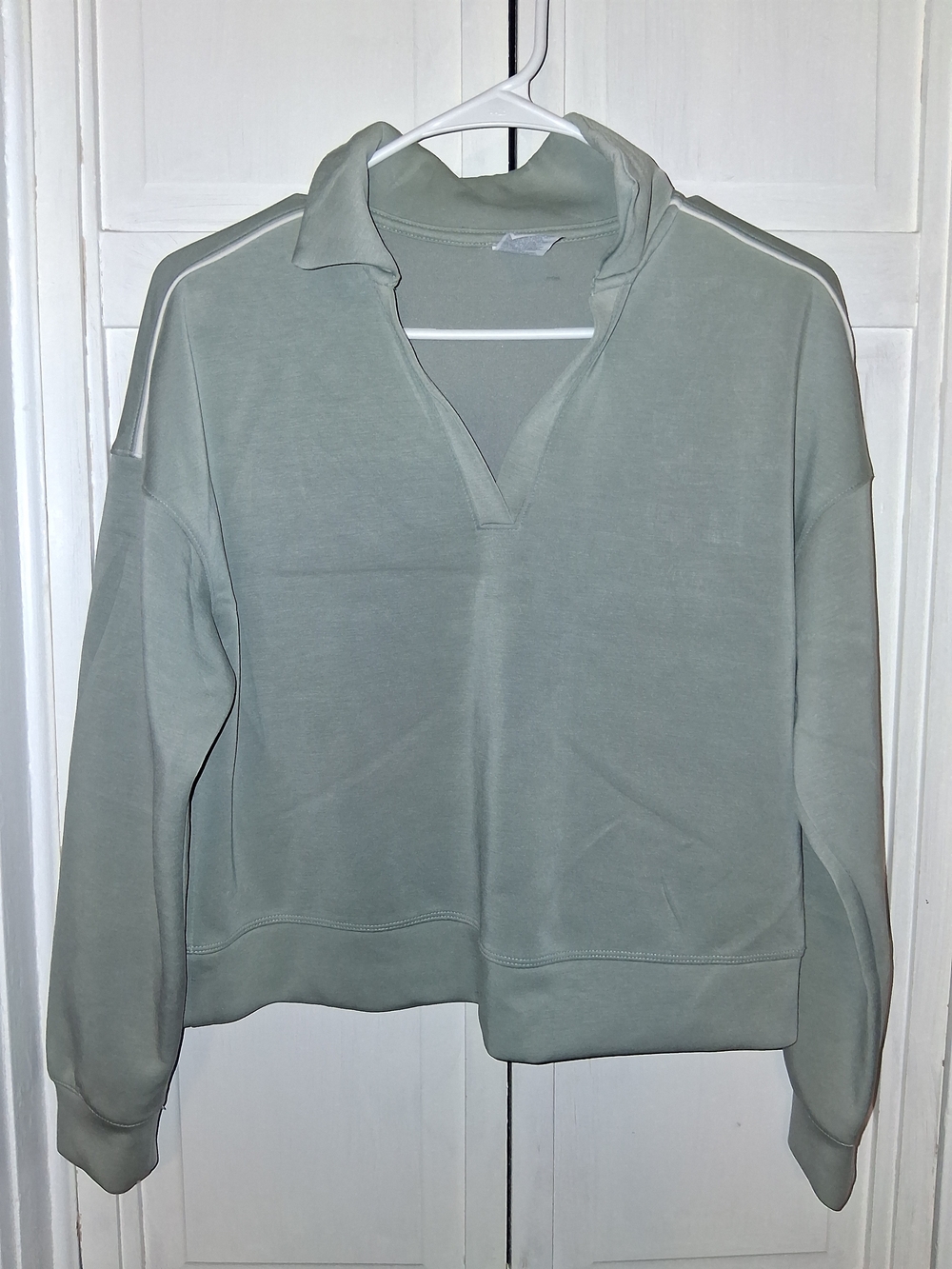 all in motion Sage Green Collared Pullover